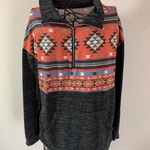 Aztec Half ZIP Sweater